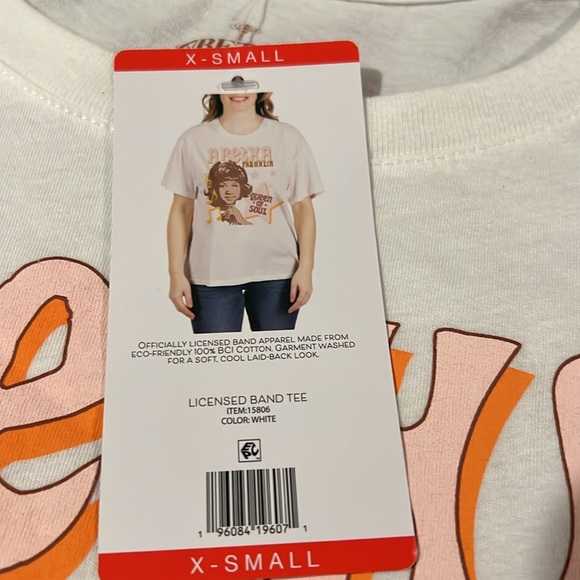 Ladies graphic T-shirt, Aretha Franklin size medium with Tags - Picture 3 of 5